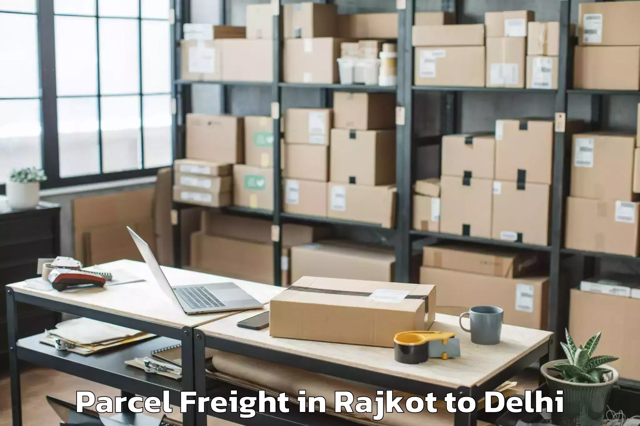 Leading Rajkot to Delhi Technological University Parcel Freight Provider